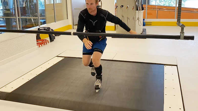 Nhl Players Use Skating Treadmill