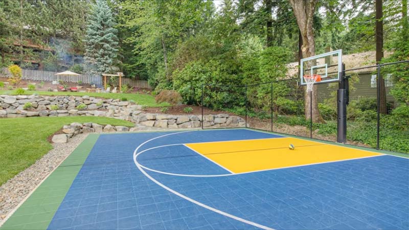 Outdoor Basketball Courts Made Of