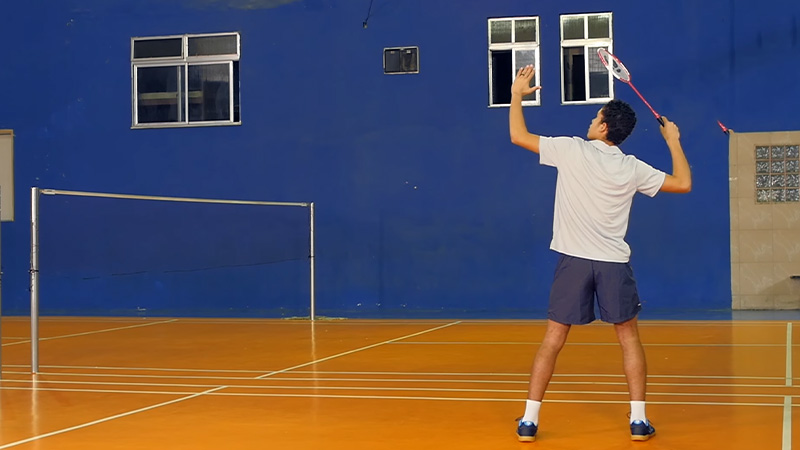 Overhead Drop Shot In Badminton