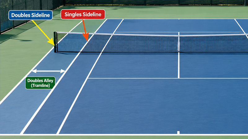 Sidelines and the Doubles Alley