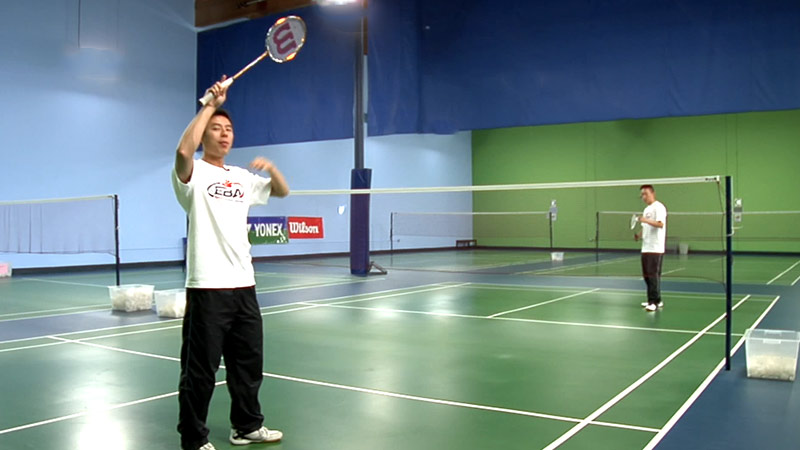 Smash Shot In Badminton