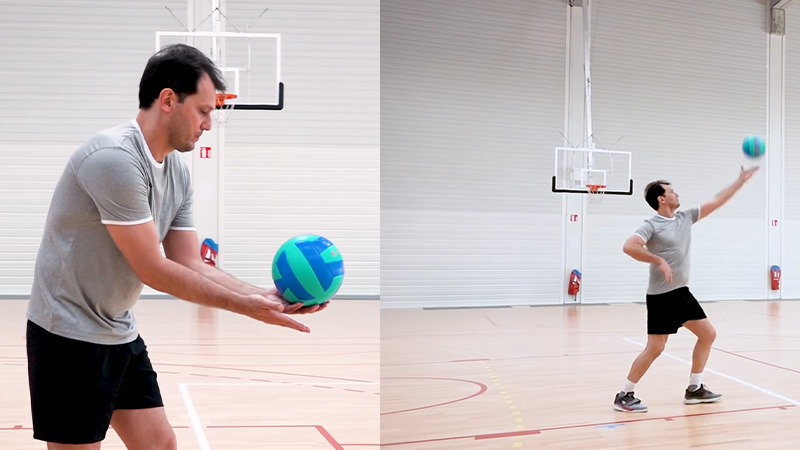 Two Techniques Serving In Volleyball