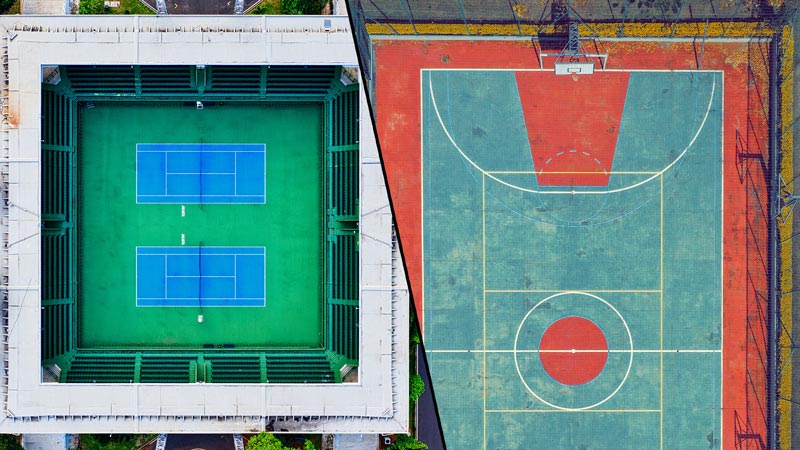 skuffe marv kristen Is A Tennis Court Bigger Than A Basketball Court - Metro League