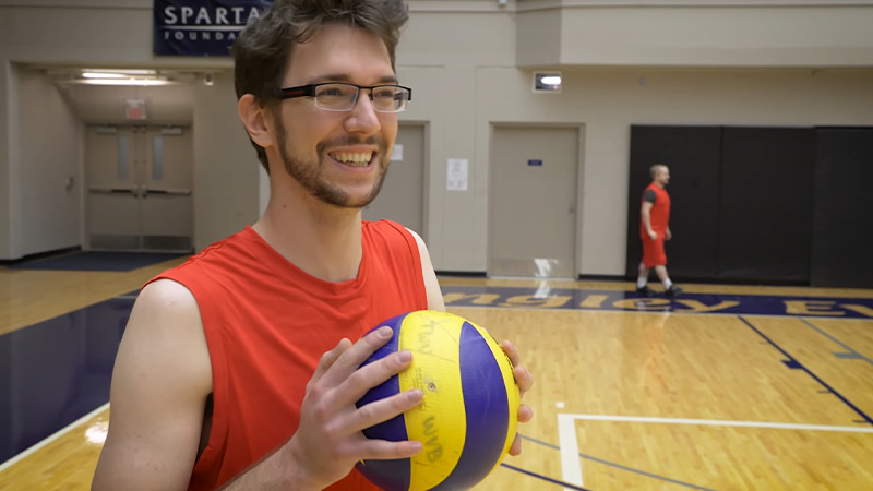 Volleyball With Glasses