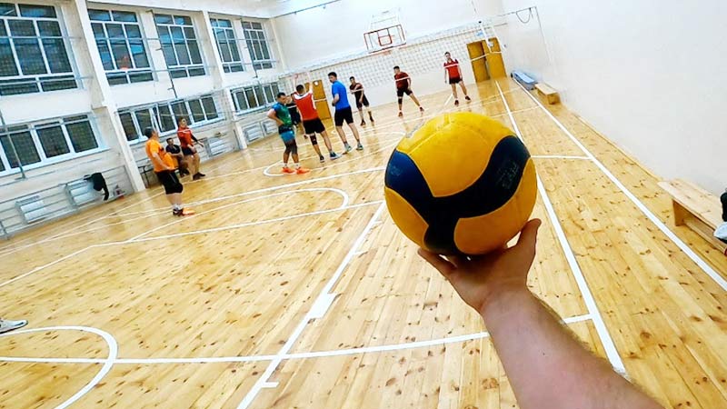 Wing Spiker In Volleyball