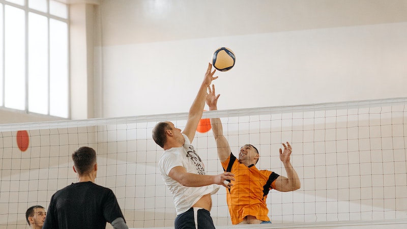 Spike Behind In Volleyball