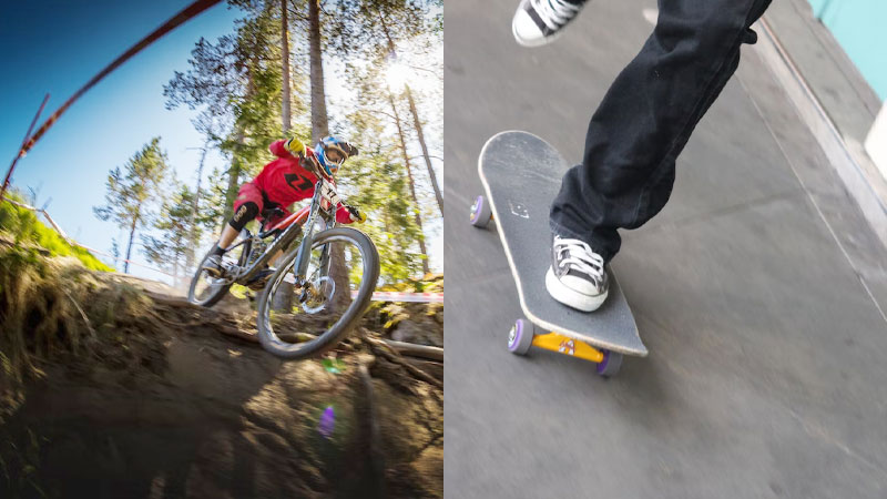 Is Skateboarding Or Biking More Efficient