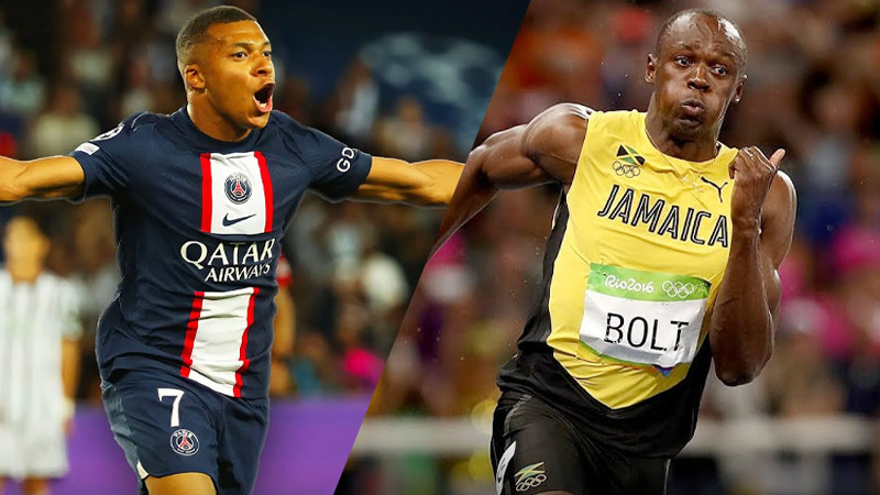 Faster Mbappe or Usain Bolt