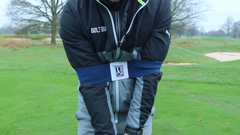 Golfers Wear a Band on Their Bicep
