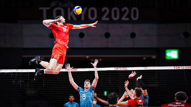 Good Approach Jump in Volleyball