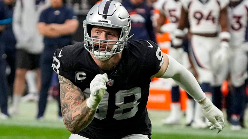 Maxx Crosby’s 40 Times Compare to Other Players