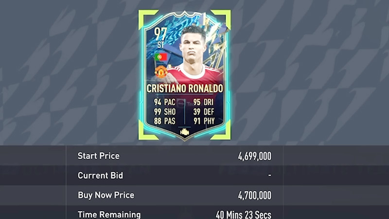 Ronaldo Card Worth