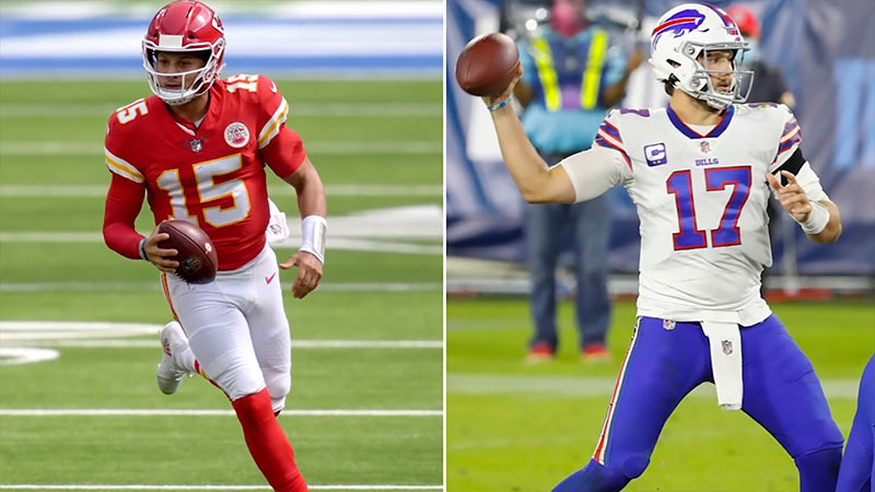 Josh Allen and Mahomes