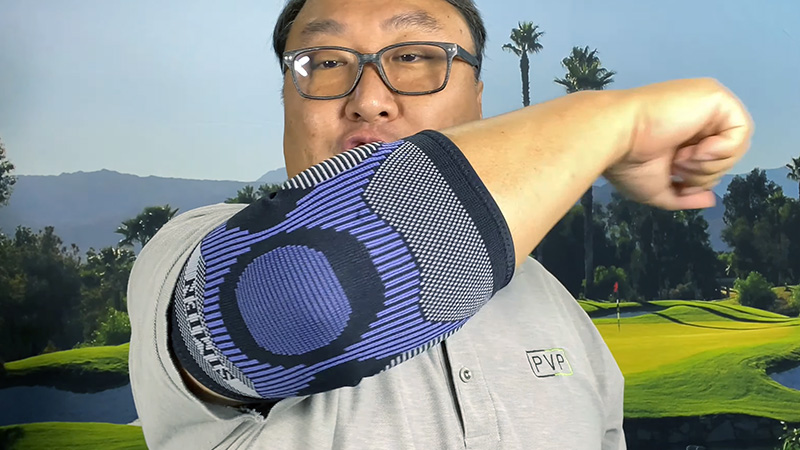 golfers wear compression sleeves