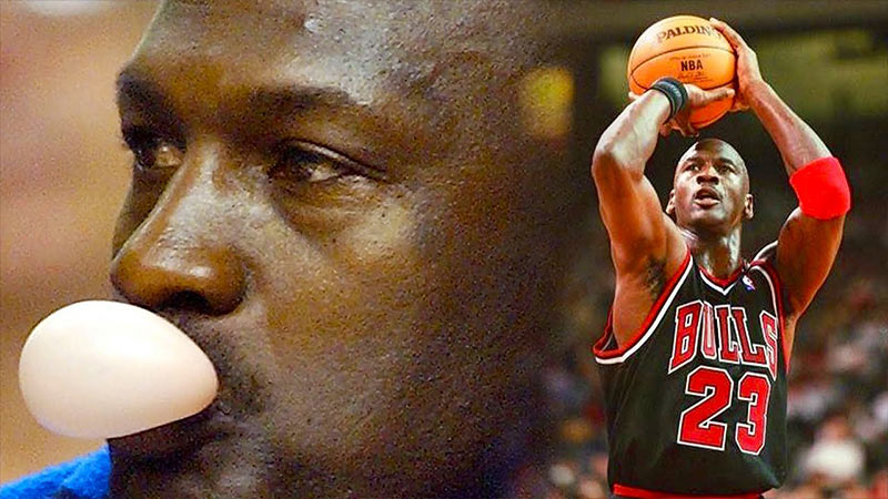 Did Michael Jordan Chew Gum Games 