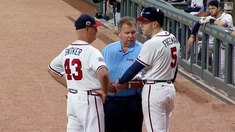 Freddie Freeman Get Hurt