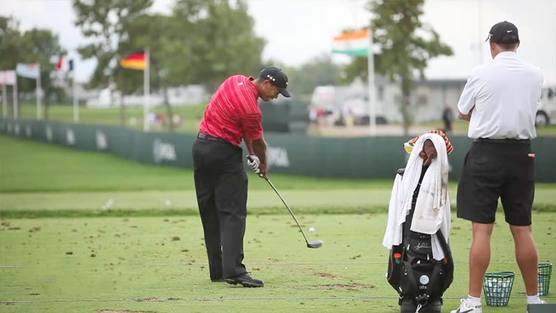 TIGER CHANGE HIS SWING