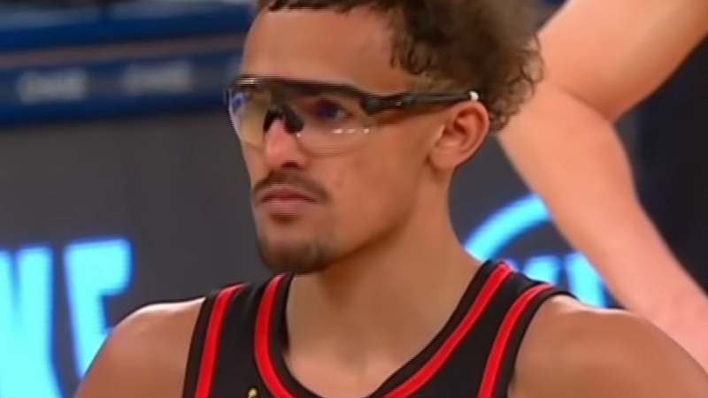 Why Is Trae Young Wearing Goggles