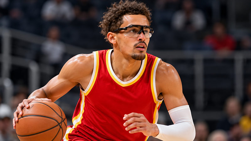 Why Trae Young Wears Protective Eyewear