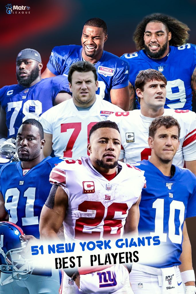 51 New York Giants Best Players
