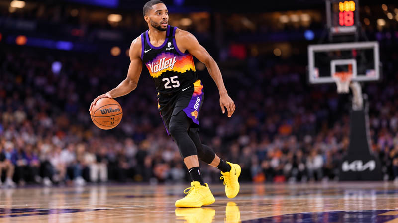 why does mikal bridges wear yellow shoes