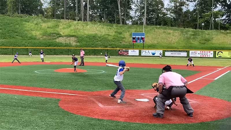 Olympic Softball on a Baseball Field 