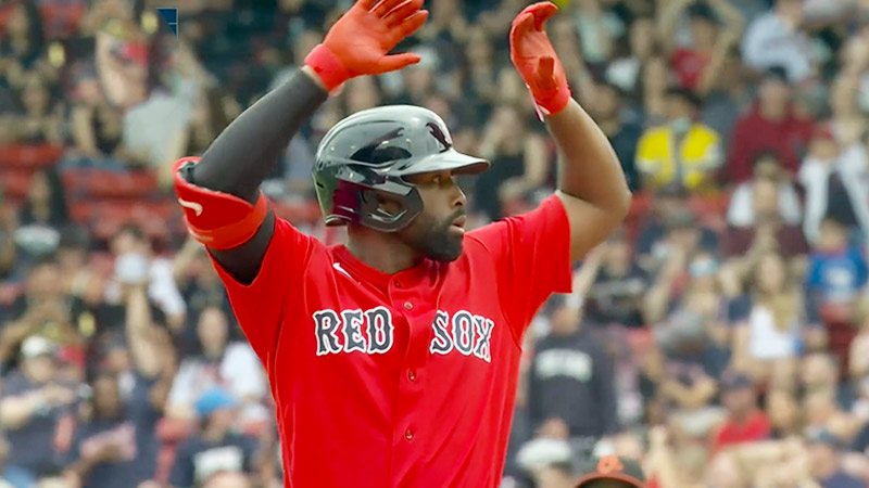 What Does Jackie Bradley Jr Write in the Dirt Before He Bats