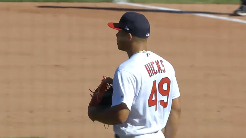 Jordan Hicks Have to Change Gloves
