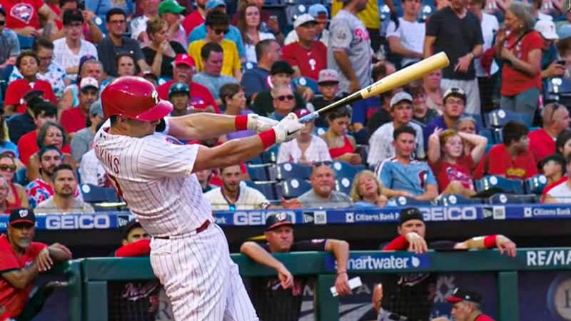 Rhys Hoskins Gesture After Hitting Home Runs