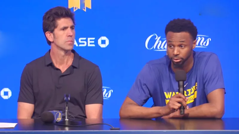 Warriors' Andrew Wiggins and GM Bob Myers thank media for respecting privacy