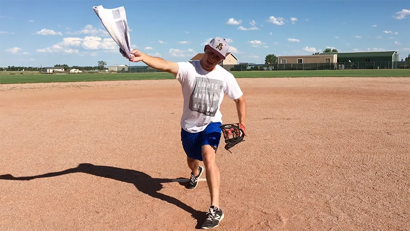 What is the Towel Pitching Drill in Baseball