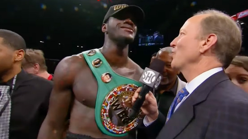 what belts does deontay wilder hold