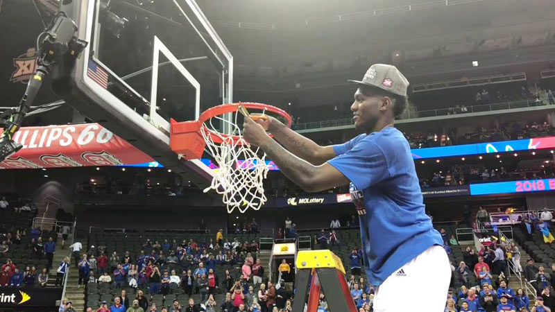 College Basketball Teams Cut Down The Net