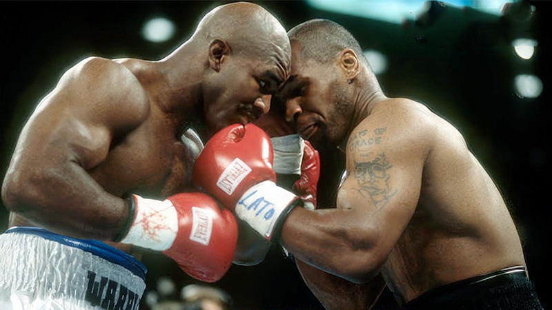 is evander holyfield better than tyson