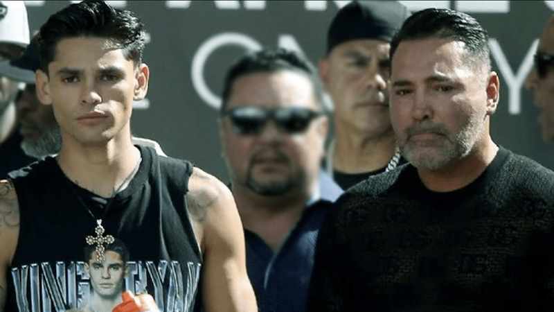 is oscar de la hoya related to ryan garcia