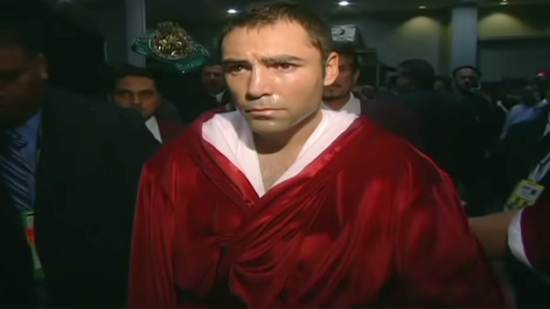 why did oscar de la hoya not fight