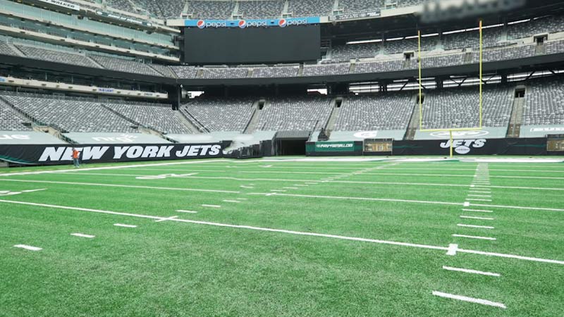 Field is Marked in American Football