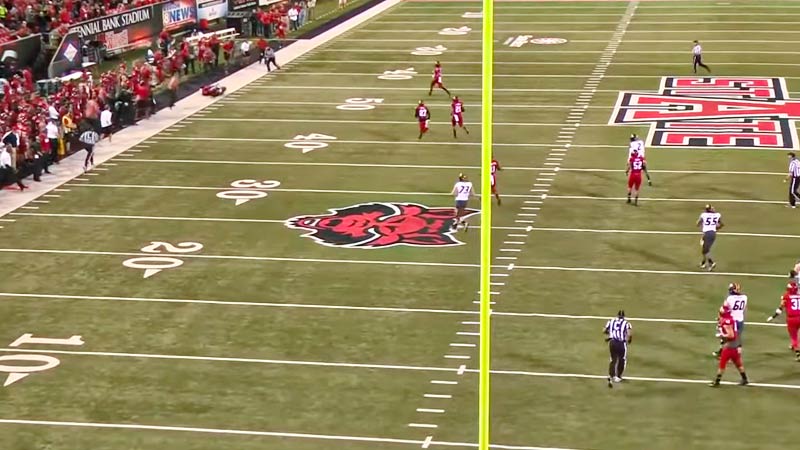 NFL Football Field Measurements and Dimension