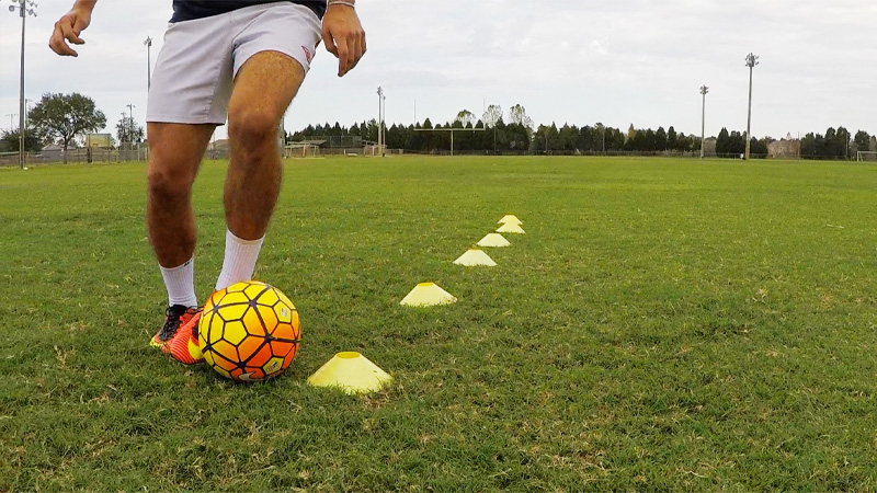 Zig-Zag Dribbling Drill