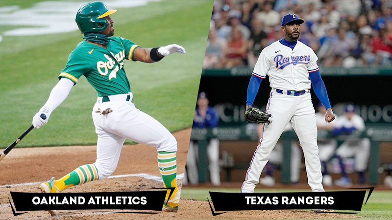 rangers vs athletics