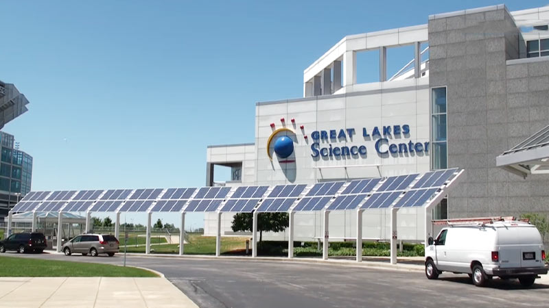 Great Lakes Science Center Garage