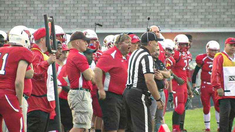 Line Judge Stand in Football