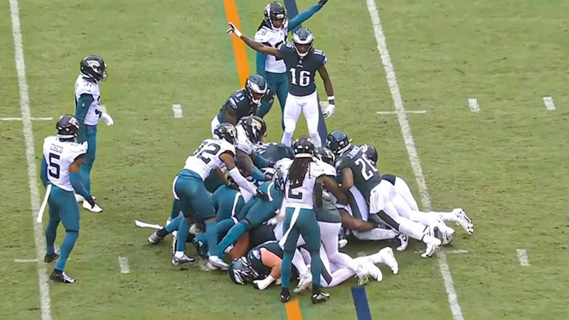 American Football Quarterback Sneak