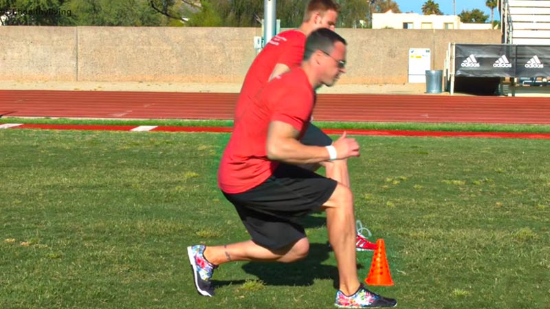 Spring and Backpedal Drill
