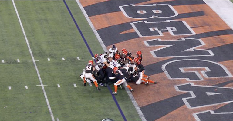 The Origin of the Blue Line in American Football