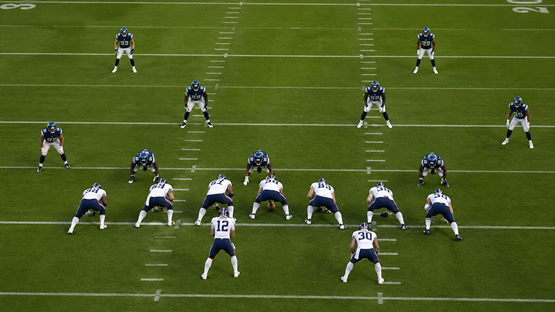 American Football Cover 4 Defense