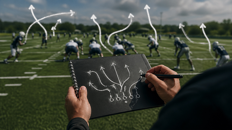 American Football Route Tree