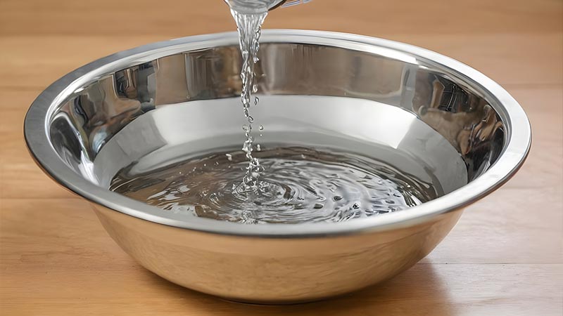 Fill a Bowl with Warm Water