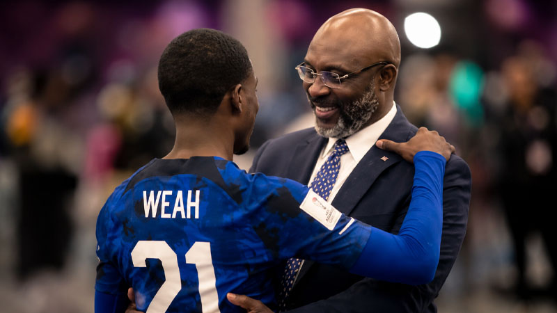 Is Timothy Weah Related to George Weah