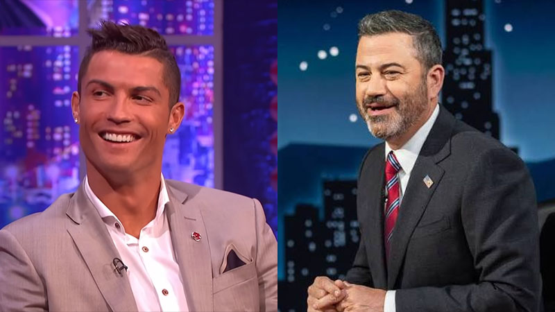 Jimmy Kimmel and Cristiano Ronaldo